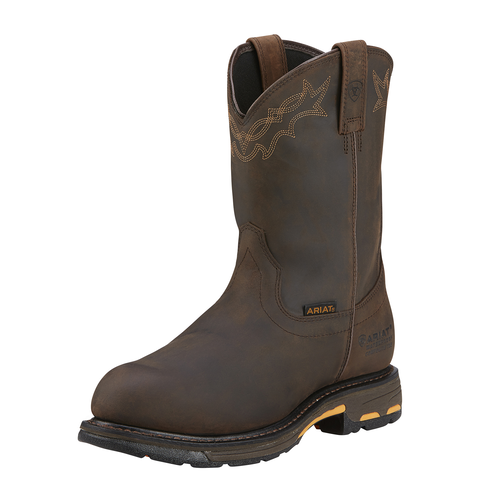 ARIAT WORKHOG H2O MEN'S WORK COMP TOE PULL ON BOOT-10001200