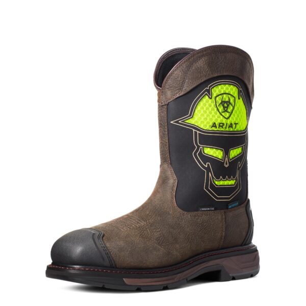 ARIAT WORKHOG XT BOLD WP MEN'S WORK CT PULL ON BOOT-10035881 - Image 2