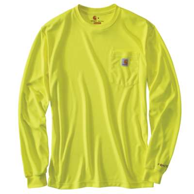 CARHARTT HV FORCE LS T SHIRT MEN'S WORKWEAR SHIRT-100494-323