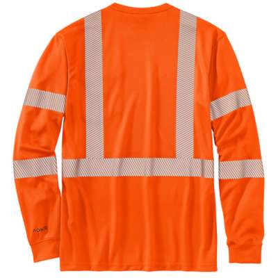 CARHARTT  HV FORCE LS T SHIRT MEN'S WORKWEAR SHIRT-100496-824 - Image 2