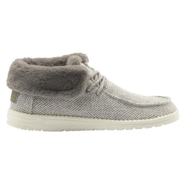 HEY DUDE BRITT HERRINGBONE GREY WOMEN'S CASUAL SHOE-12173133