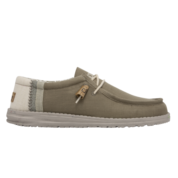 HEY DUDE WALLY LINEN NAT MOWS MEN'S CASUAL SHOE-110798422