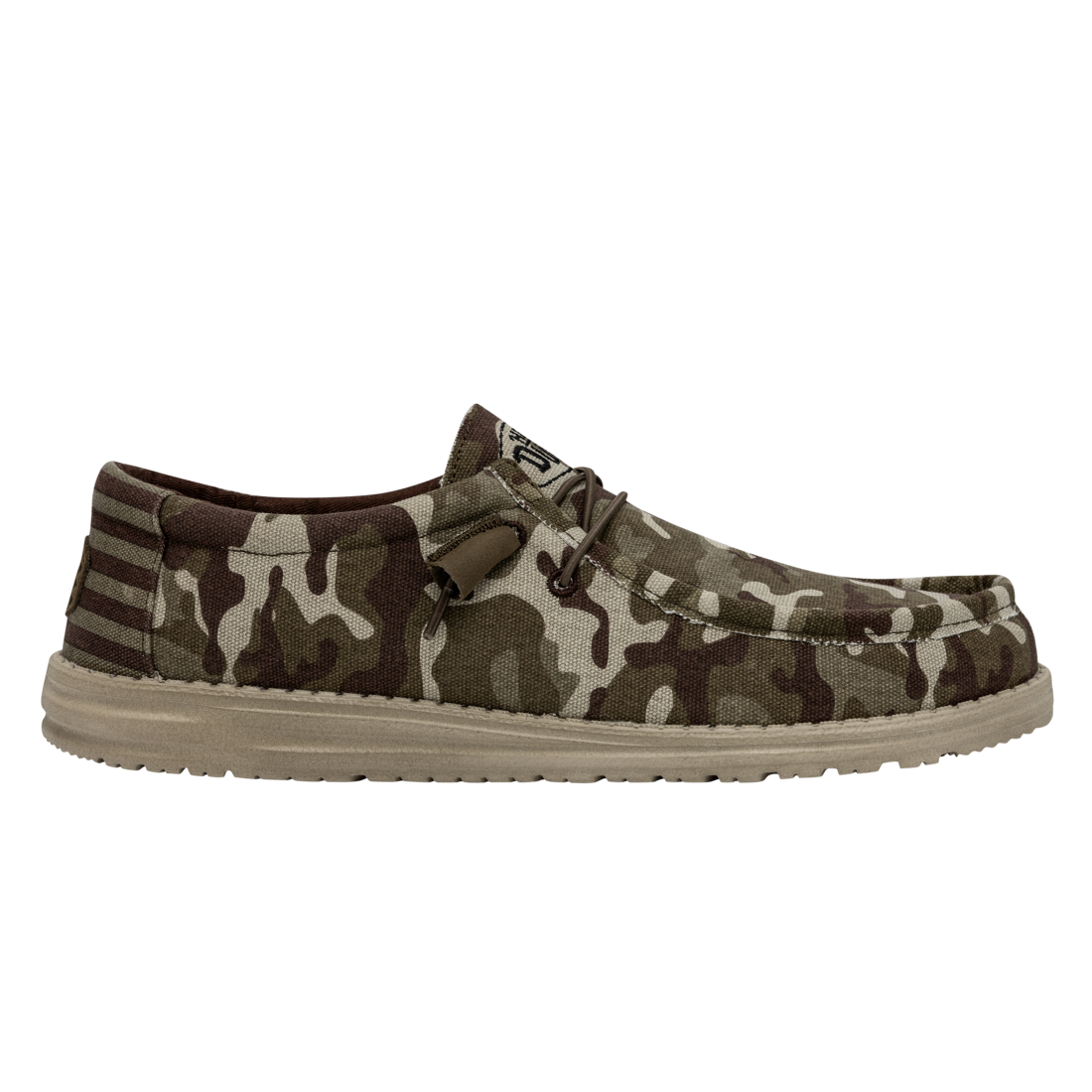 HEY DUDE WALLY CAMO FLAG MEN S CASUAL SHOE 110067037