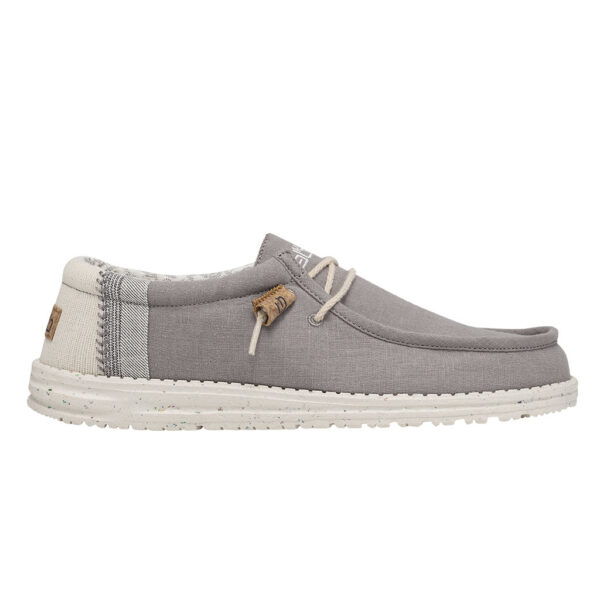 HEY DUDE WALLY LINEN NATURAL GREY MEN'S CASUAL-110793297