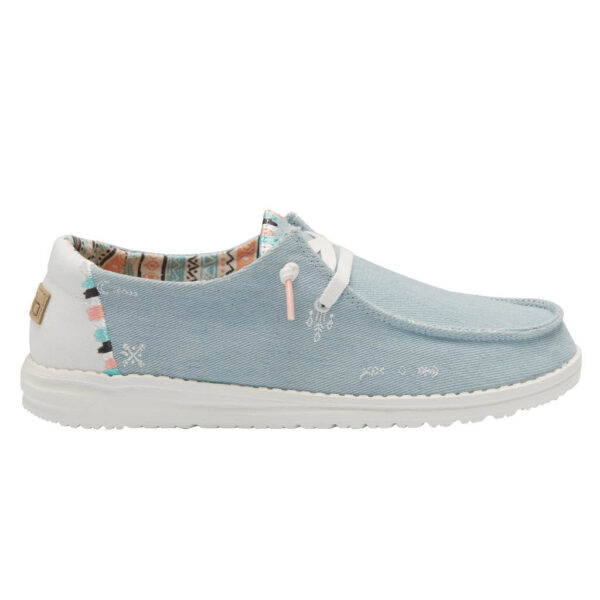HEY DUDE WENDY BOHO LIGHT DENIM WOMEN'S CASUAL SHOE-121412412
