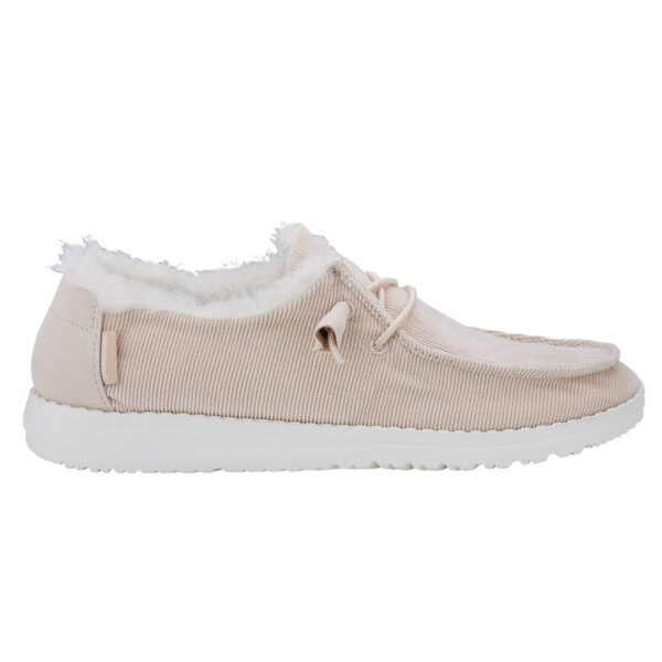 HEY DUDE WENDY CORDUROY CREAM WOMEN'S CASUAL SHOE-121410117