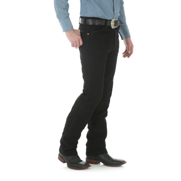 WRANGLER COWBOY CUT SLIM FIT MEN'S WESTERN JEANS-0936WBK - Image 2